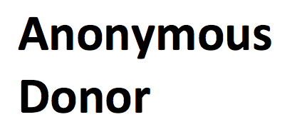 Anonymous Donor